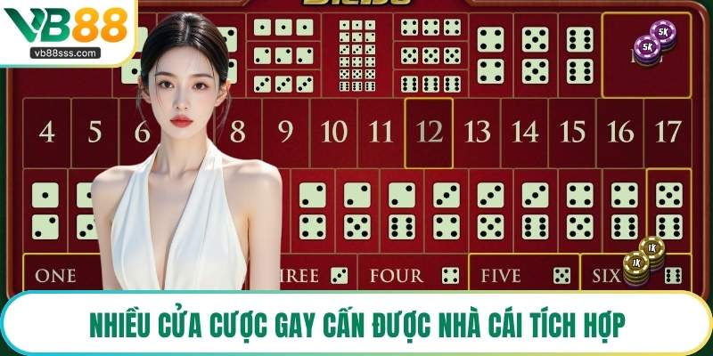 Nhiều cửa cược gay cấn được nhà cái tích hợp